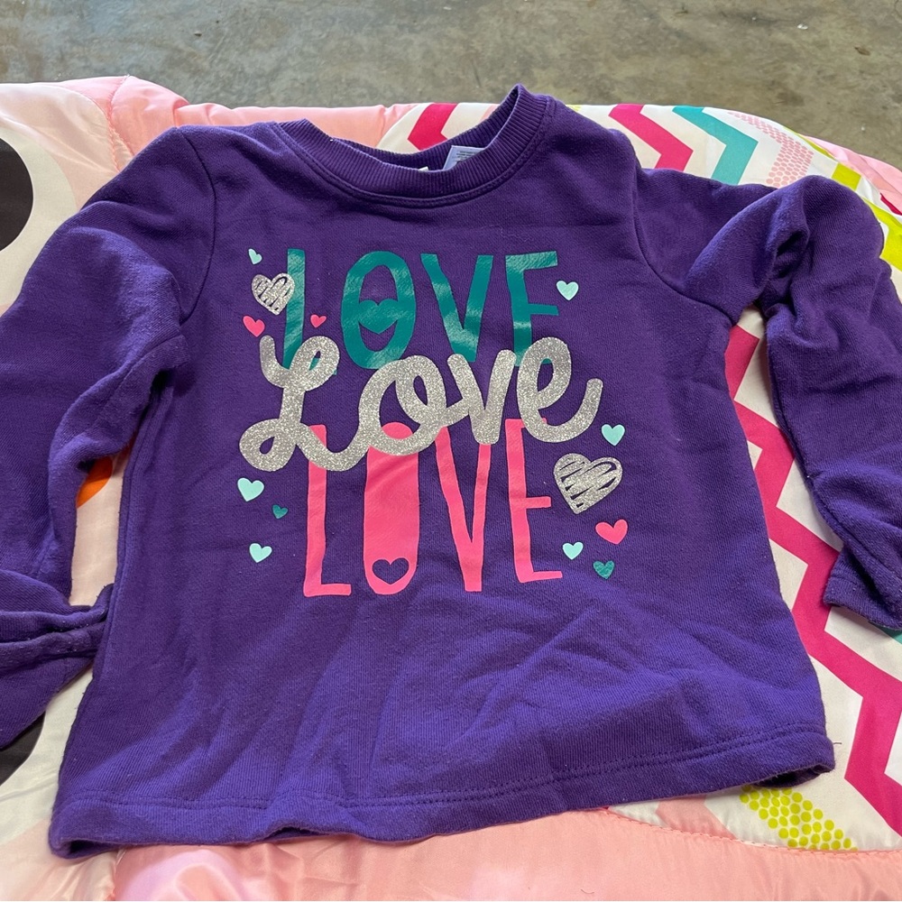 Jumping Beans Purple Love Long Sleeve Tee